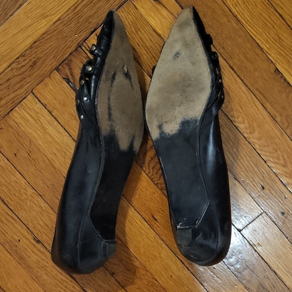 Steven By Steve Madden Black Studded Flats - Picture 3 of 5